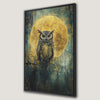 Nocturnal Owl Canvas Print in Full Moon Art