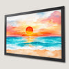 Ocean Beach Sunrise Art Poster | Coastal Decor for Your Home