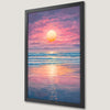 Ocean Sunset Art Poster - Coastal Beach Decor for Your Home