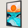 Ocean Sunset Art Poster - Coastal Wall Decor for Tranquil Spaces
