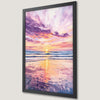 Ocean Sunset Art Poster for Beach-Themed Decor