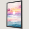 Ocean Sunset Seascape Art Poster - Coastal Decor for Your Home