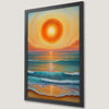Ocean Sunset Waves Art Poster - Coastal Decor for Your Walls