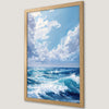Ocean Waves Art Poster for Coastal Decor