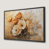 Orange and Beige Tulips Vintage Floral Canvas Print Art