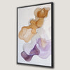 Orange and Purple Swirls Abstract Canvas Print