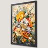 Orange and White Blooms Art Poster - Vibrant Floral Decor
