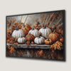 Orange and White Pumpkins Autumn Harvest Canvas Print