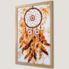 Orange Dreamcatcher Art Poster - Elegant Boho Wall Decor