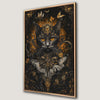 Ornate Black Cat Baroque Fantasy Canvas Print Wall Art