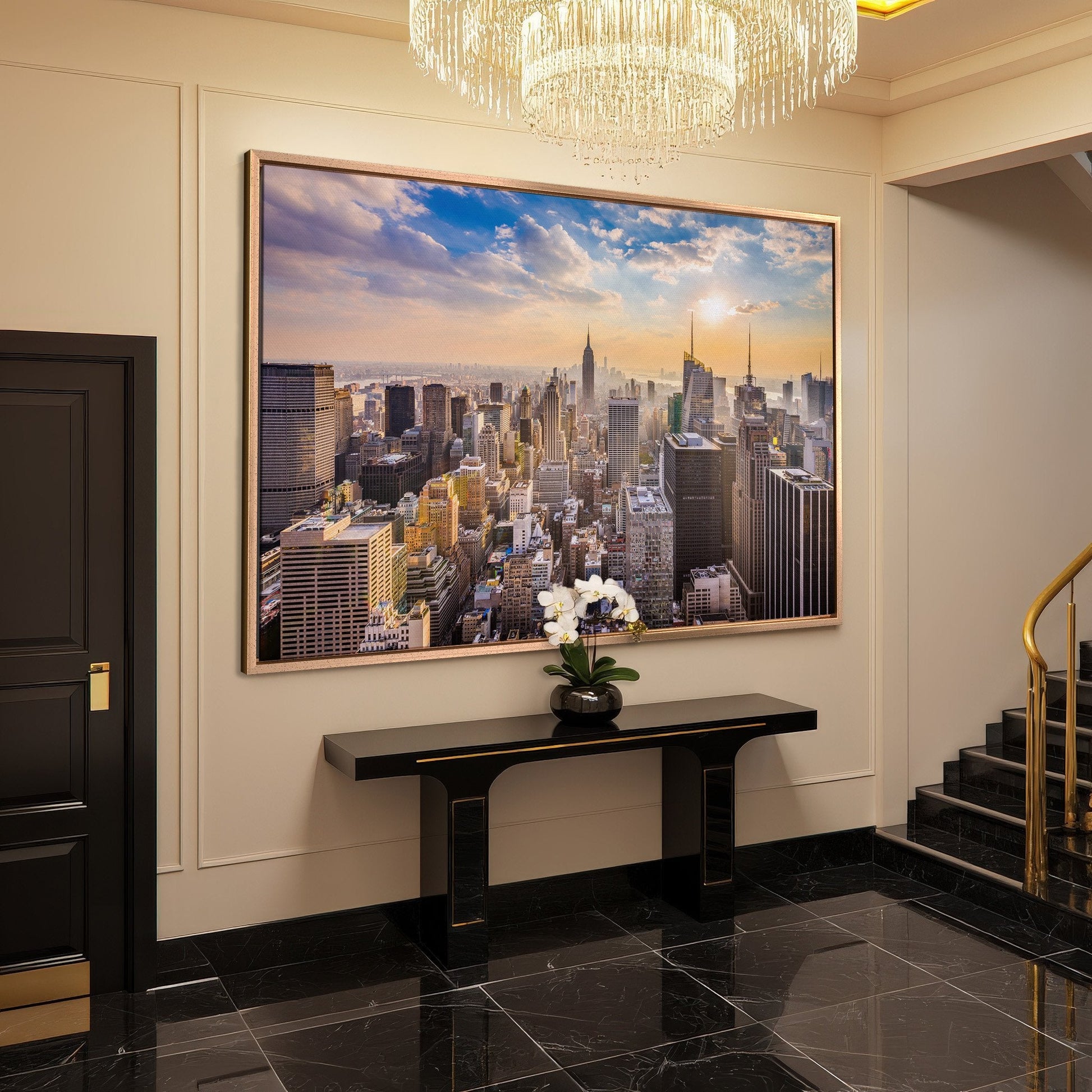 Panoramic New York City Skyline Canvas Print Art Wall
