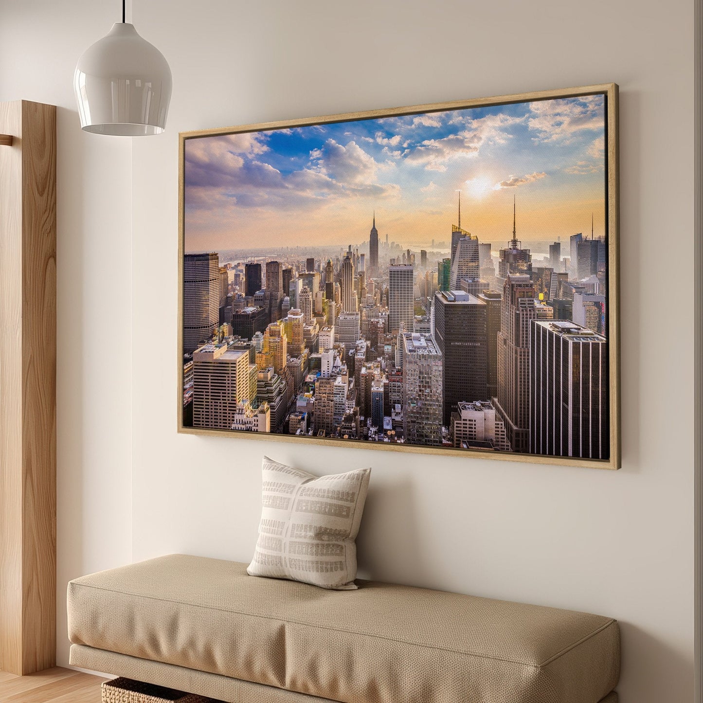 Panoramic New York City Skyline Canvas Print Art Wall