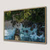Panoramic View Indian Ocean Rocky Beach Canvas Print