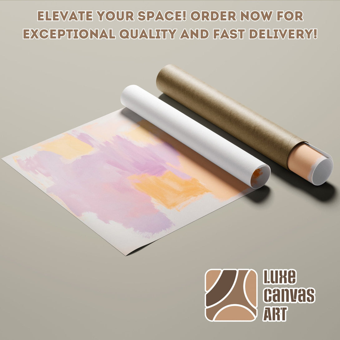 Abstract art Poster Roll in pastel colors. Elevate your space with this beautiful print!