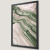 Pastel Abstract Art Poster - Green and Pink Wall Decor