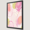 Pastel Abstract Art Poster with Pink and Green Hues