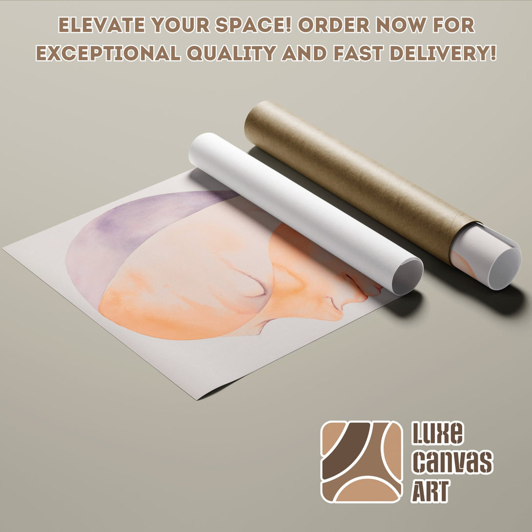 Abstract watercolor Poster Roll in neutral tones. Elevate your space with art! Order now for fast delivery.