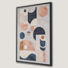 Pastel Blue and Pink Geometric Shapes Canvas Print