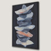 Pastel Blue Grey Pink Modern Minimalism Canvas Print