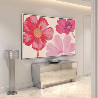 Pastel Botanical Framed Canvas Print Wall Art