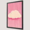 Pastel Cloud Art Poster for Nursery - Whimsical Decor