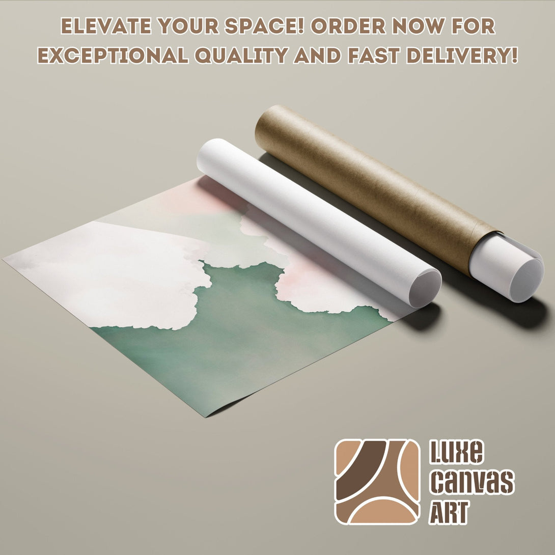 Abstract art Poster Roll in a muted color palette. Elevate your space with exceptional quality & fast delivery!