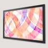 Pastel Curved Stripes Art Poster for Bedroom Wall
