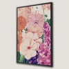 Pastel Floral Burst Pink Painting Canvas Print for Home