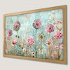 Pastel Floral Meadow Dandelion Art Poster for Home Decor