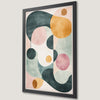 Pastel Geometric Art Poster - Mid-Century Modern Wall Decor