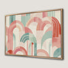 Pastel Geometric Art Print Canvas Print Home Decor