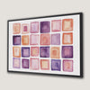 Pastel Geometric Canvas Print in Pink, Purple, Orange