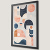 Pastel Geometric Shapes Art Poster - Modern Wall Decor