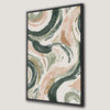 Pastel Modern Art Canvas Print in Green, Pink, Beige