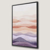 Pastel Mountain Landscape Canvas Print in Neutral Tones