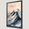 Pastel Ocean Waves Art Poster | Nautical Wall Decor