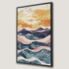 Pastel Ocean Waves Modern Seascape Canvas Print