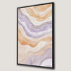 Pastel Orange and Purple Watercolor Canvas Print Art