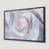 Pastel Pink and Grey Swirling Canvas Print Modern Art