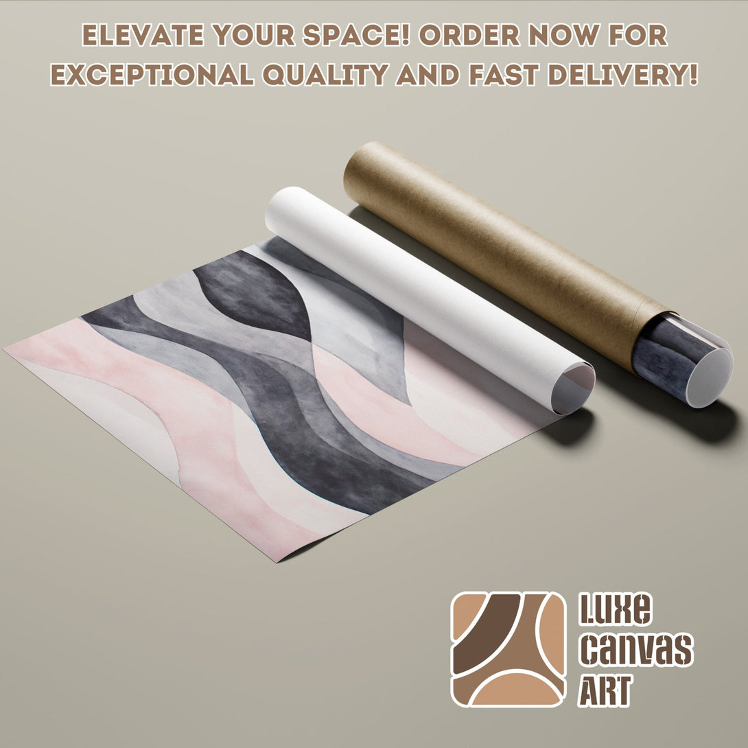 Abstract watercolor Poster Roll in neutral tones. Elevate your space with this stylish art print. Order now!