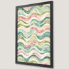 Pastel Waves Art Poster for Tranquil Boho Decor