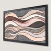 Pastel Waves Art Poster - Neutral Earth Tone Wall Decor