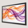 Pastel Waves Art Poster - Orange and Purple Abstract Print
