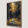 Path in Fall Forest Canvas Print Serene Autumn Landscape