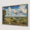 Peaceful Country Landscape Canvas Print for Rustic Decor