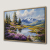 Peaceful Pastoral Landscape Framed Canvas Print Decor