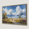 Peaceful Wilderness Canvas Print with Framed Blue Sky