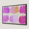 Pink Abstract Boho Canvas Print Vibrant Art Decor