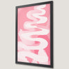 Pink Abstract Watercolor Art Poster for Modern Decor