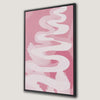 Pink Abstract Watercolor Canvas Print Minimalist Art